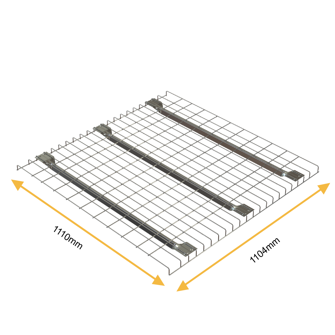 Bright Zinc Plated Pallet Racking Wire Mesh Deck – 1110mm x 1104mm | 1000kg UDL