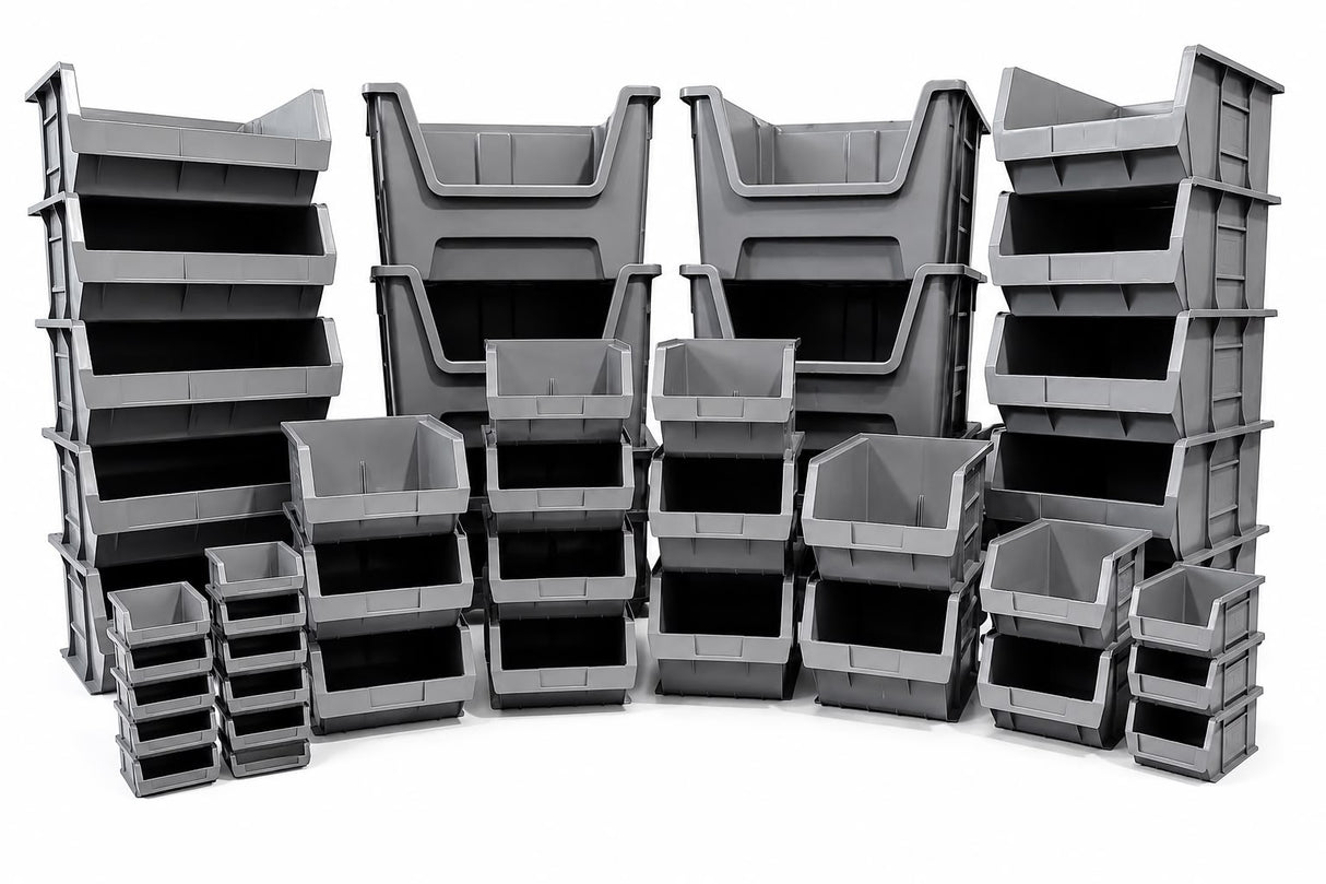 Stackable Lin Bins for Workshop & Warehouse Storage | Various Sizes