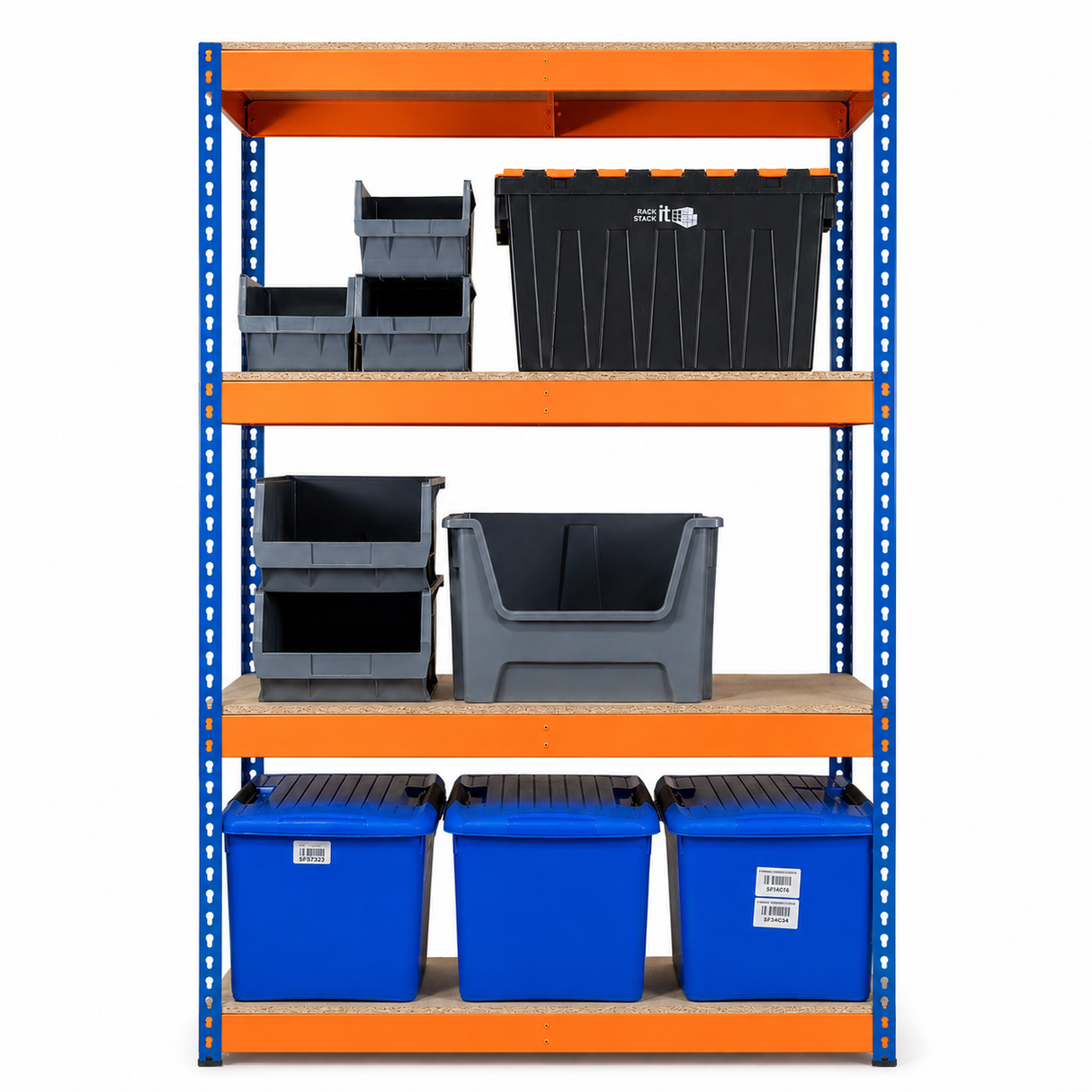 Rack It Stack It Heavy Duty Shelving Unit 120x60x183cm | 400kg Per Shelf