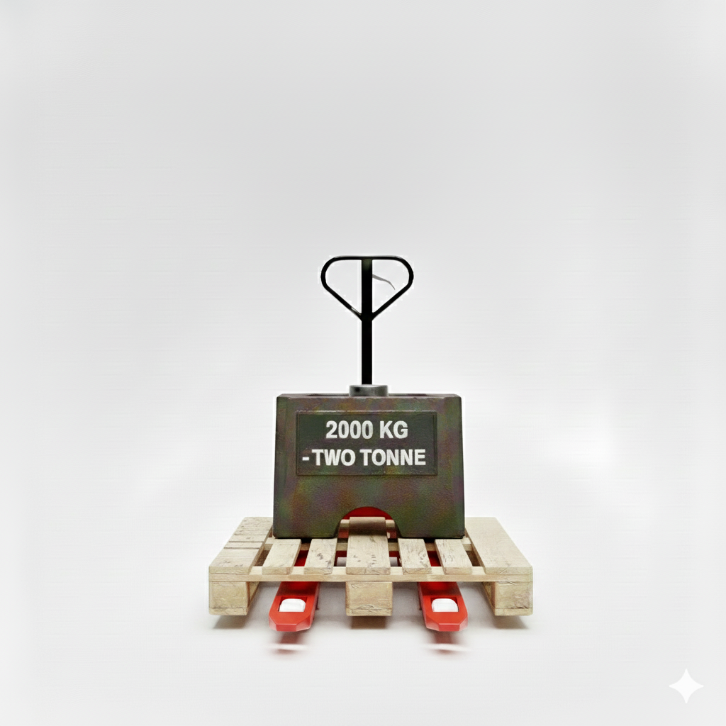 Heavy-Duty Manual Pallet Truck – Red | 2000kg Load Capacity | Warehouse Hand Pallet Jack