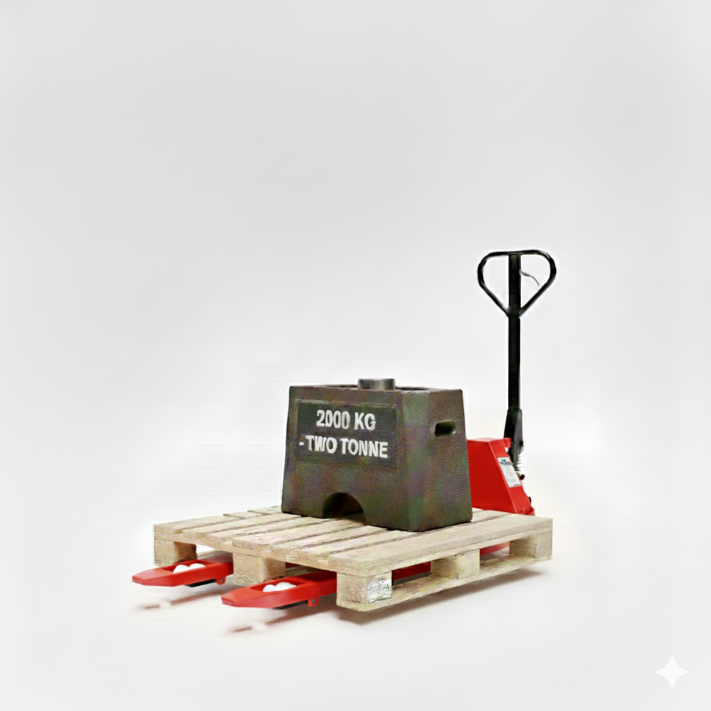 Heavy-Duty Manual Pallet Truck – Red | 2000kg Load Capacity | Warehouse Hand Pallet Jack