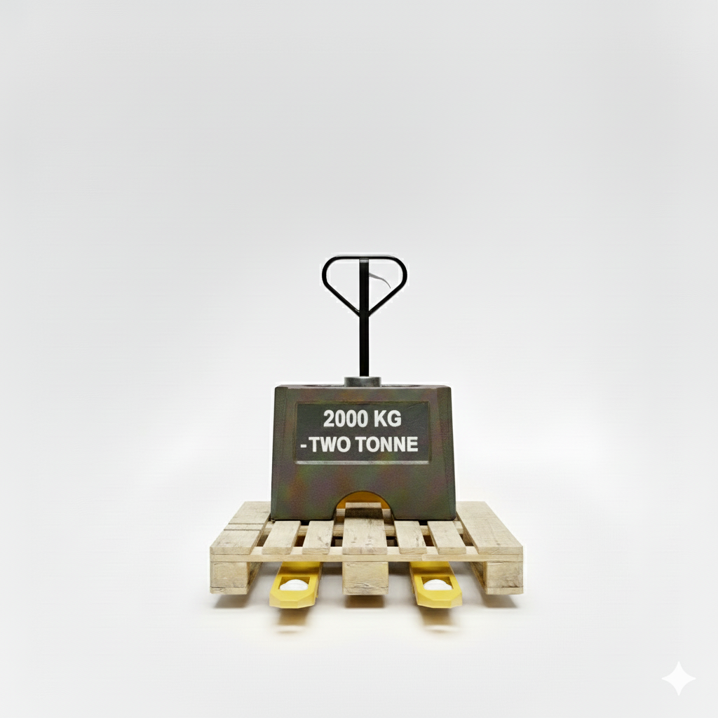 Heavy-Duty Manual Pallet Truck – Yellow | 2000kg Load Capacity | Warehouse Hand Pallet Jack