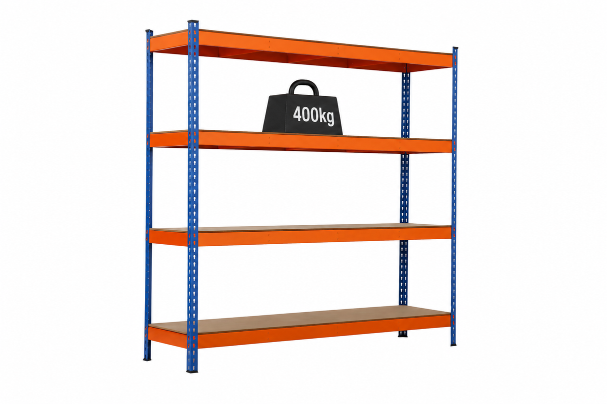 Rack It Stack It Heavy Duty Shelving Unit 180x45x183cm | 400kg Per Shelf