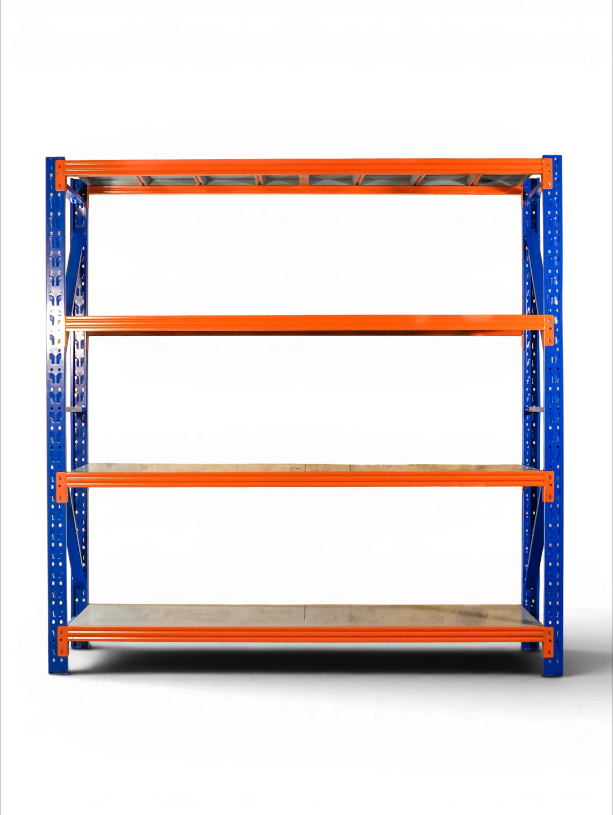 Heavy Duty Storage Racking – Blue & Orange | 600mm Deep x 2000mm High | 1 to 4+ Bays Available | Industrial Shelving Unit