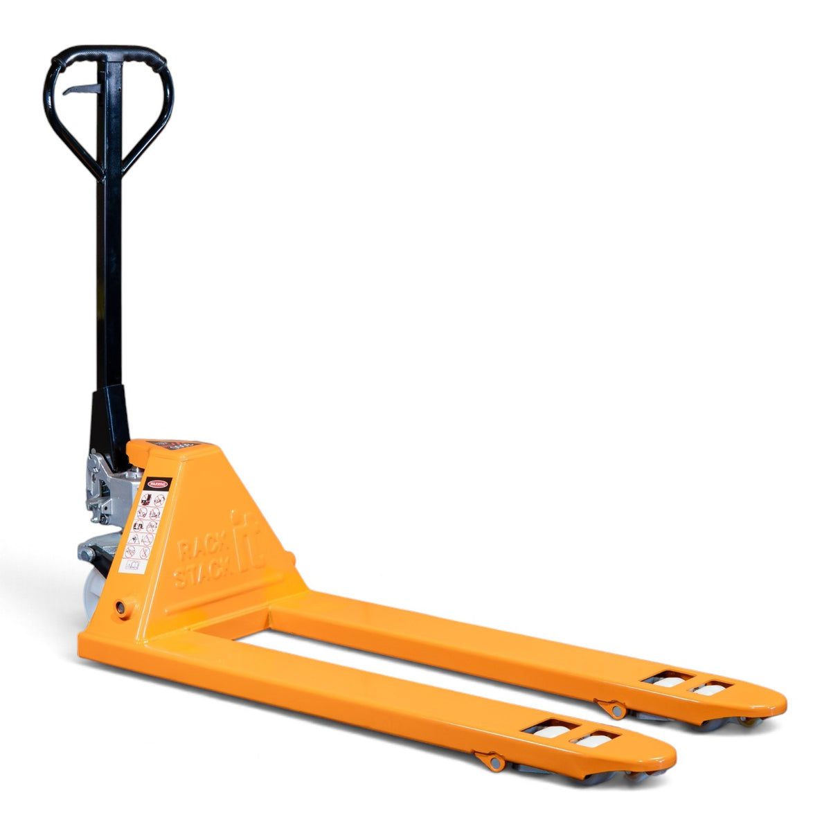 3000kg Heavy Duty Orange Pallet Truck - Manual Pump Truck for Warehouse Use