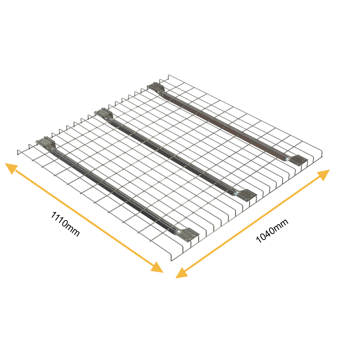 Powder Coated Pallet Racking Wire Mesh Deck – 1110mm x 1040mm | 1000kg UDL