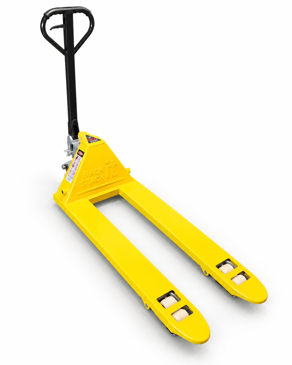 2000kg Yellow Pallet Truck | 550 x 1150mm | Rack It Stack It