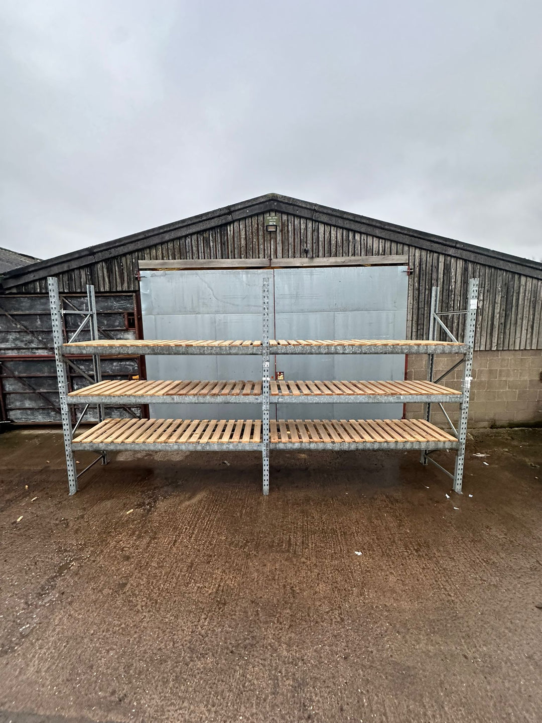 Galvanised Pallet Racking Bay 900mm Deep 2M - 4.5M