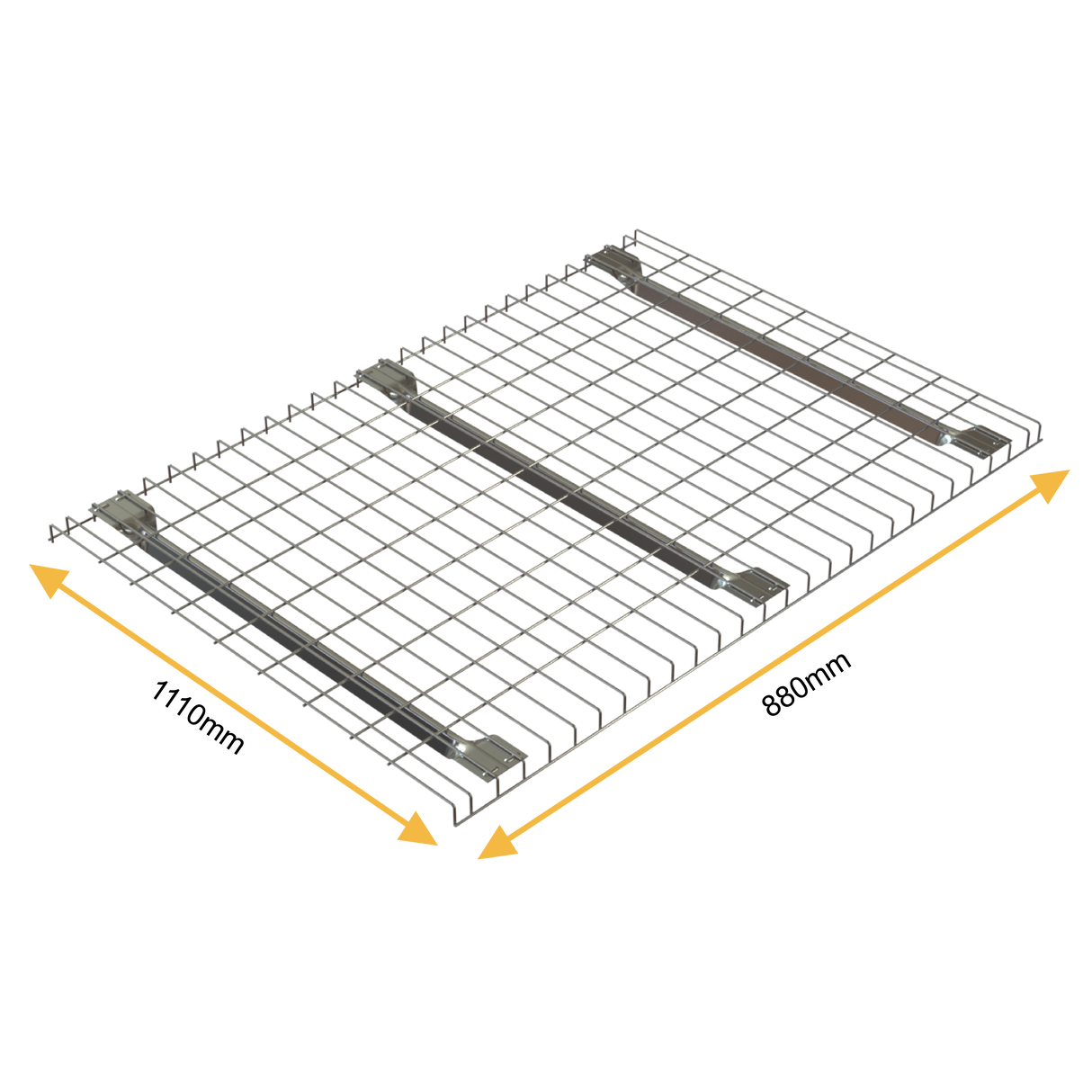Bright Zinc Plated Pallet Racking Wire Mesh Deck – 1110mm x 880mm | 800kg UDL