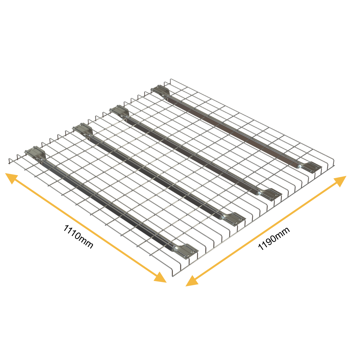 Bright Zinc Plated Pallet Racking Wire Mesh Deck – 1110mm x 1190mm | 1000kg UDL