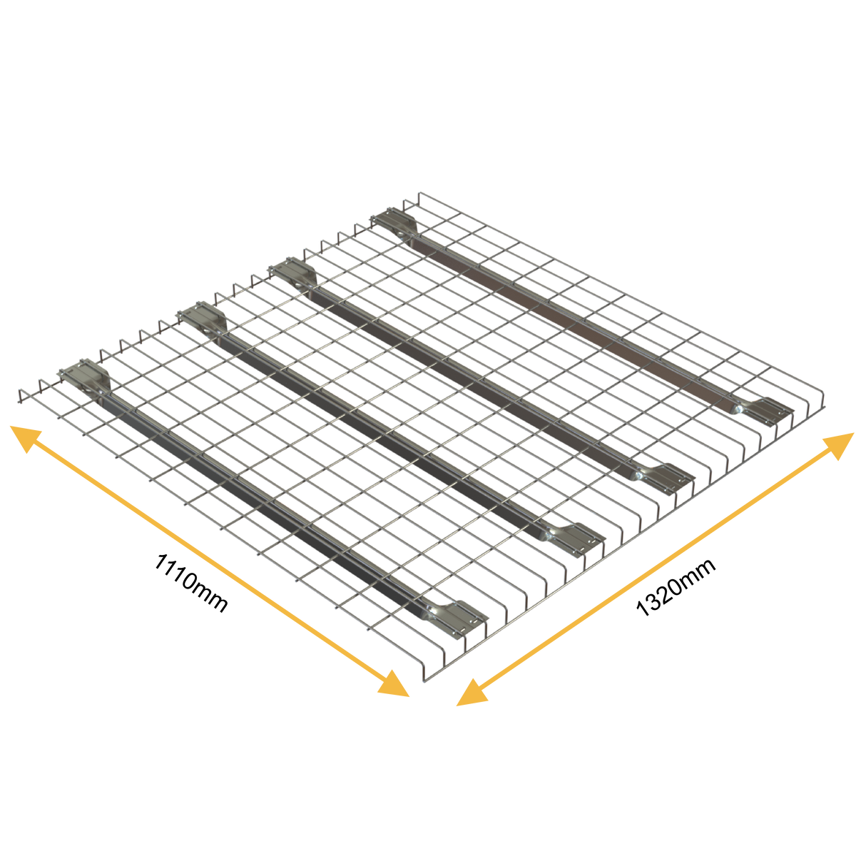 Bright Zinc Plated Pallet Racking Wire Mesh Deck – 1110mm x 1320mm | 1000kg UDL