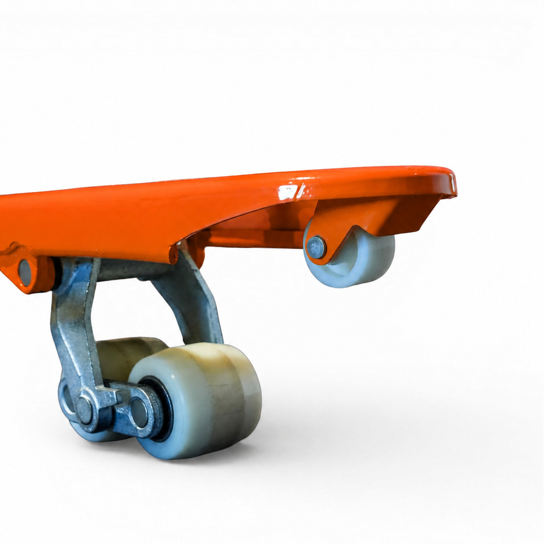 Long Reach Heavy Duty Orange Pallet Truck 2000kg - Manual Pump Truck for Warehouse Use