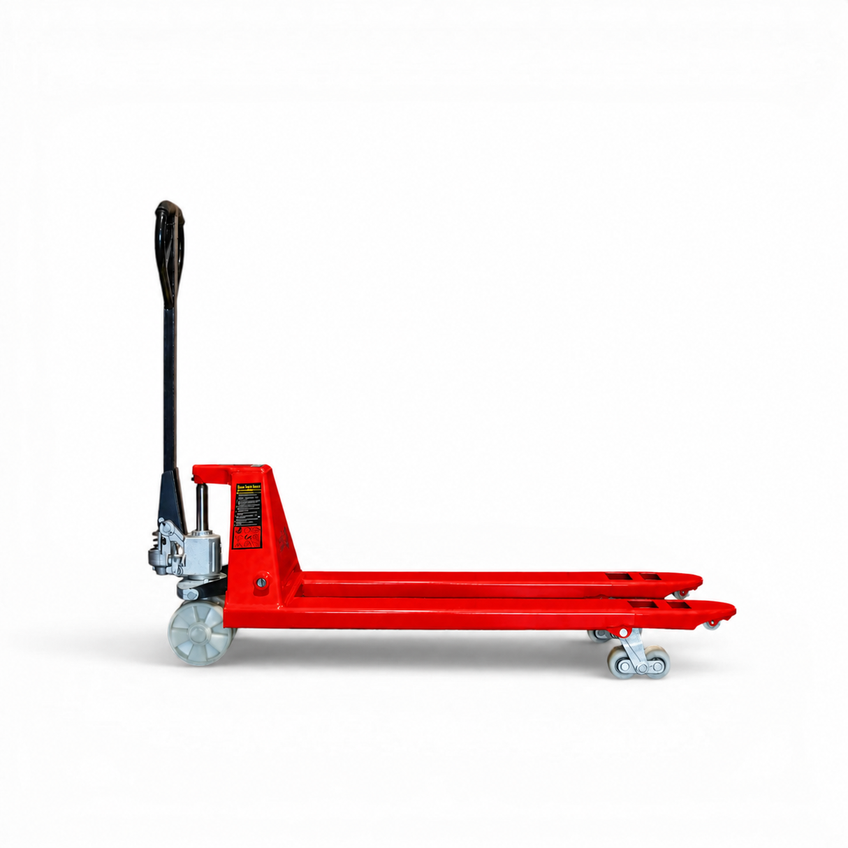 Heavy Duty Red Pallet Truck 3000kg - Manual Pump Truck for Warehouse Use