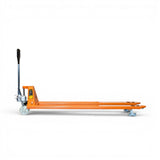 Long Reach Heavy Duty Orange Pallet Truck 2000kg - Manual Pump Truck for Warehouse Use