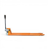 Long Reach Heavy Duty Orange Pallet Truck 2000kg - Manual Pump Truck for Warehouse Use