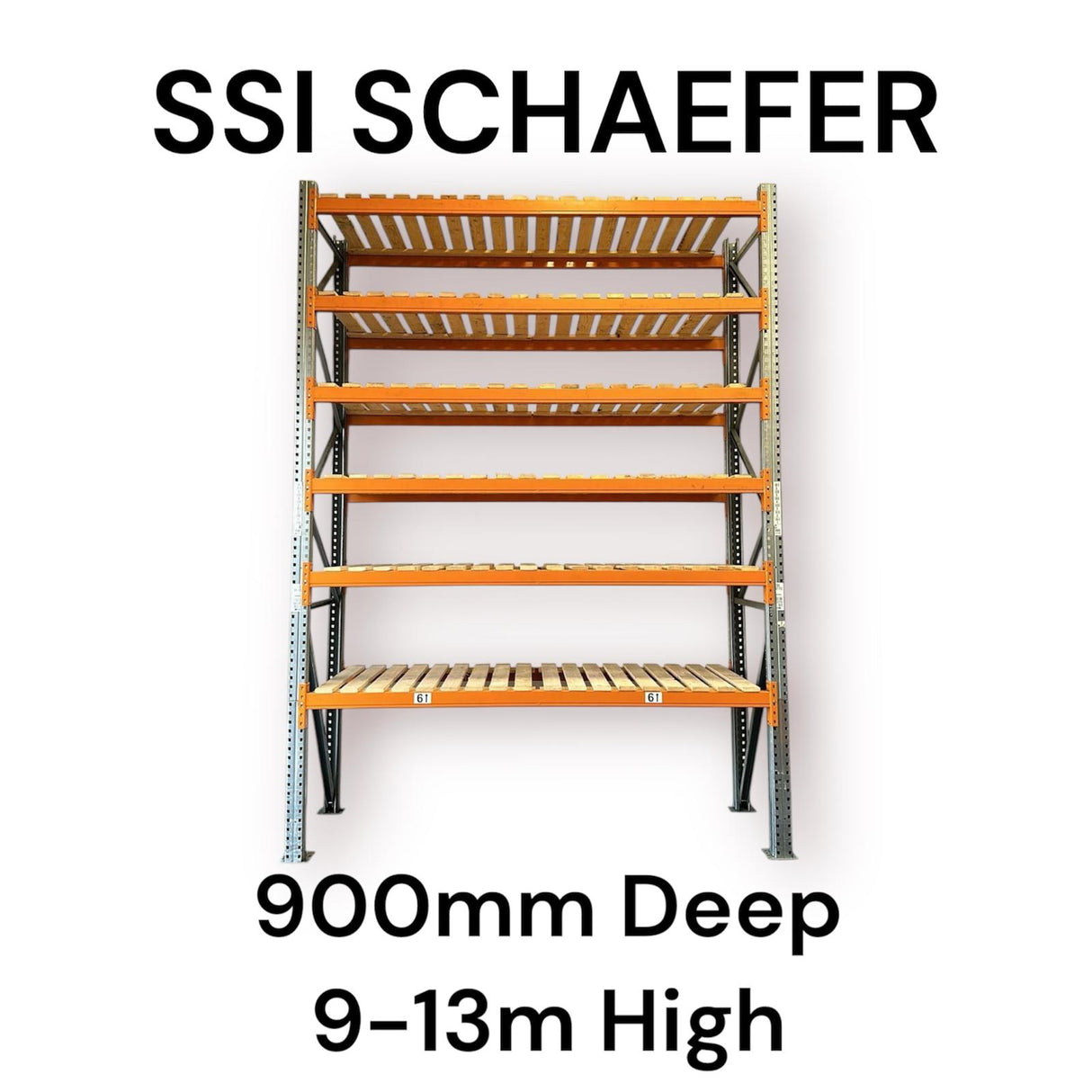 SSI Schaefer Pallet Racking Bay 900mm Deep 9M - 13M