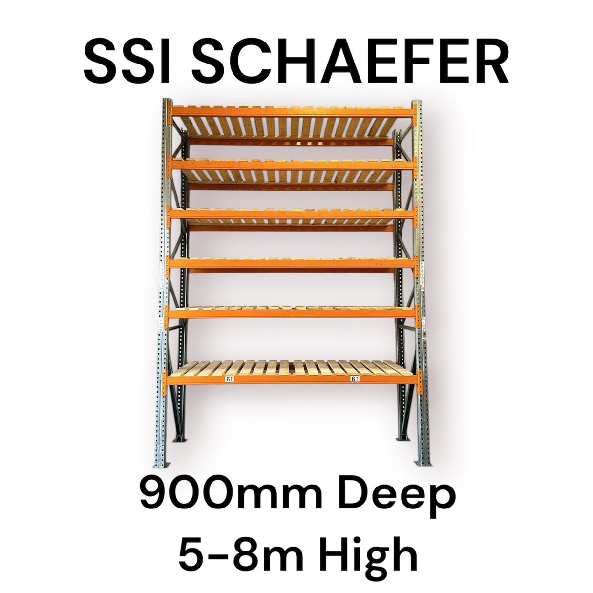 SSI Schaefer Pallet Racking Bay 900mm Deep 5M - 8M