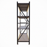 RackIt600 - Industrial Shelving Black & Yellow - 600mm Deep 2M High 1-4+ Bays