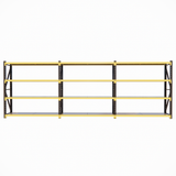 RackIt600 - Industrial Shelving Black & Yellow - 600mm Deep 2M High 1-4+ Bays