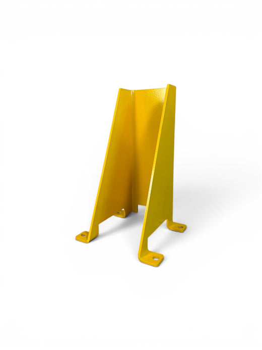 Super Heavy-Duty Pallet Racking Frame Leg Protector | 6.4mm Steel | Includes Floor Bolts | Yellow