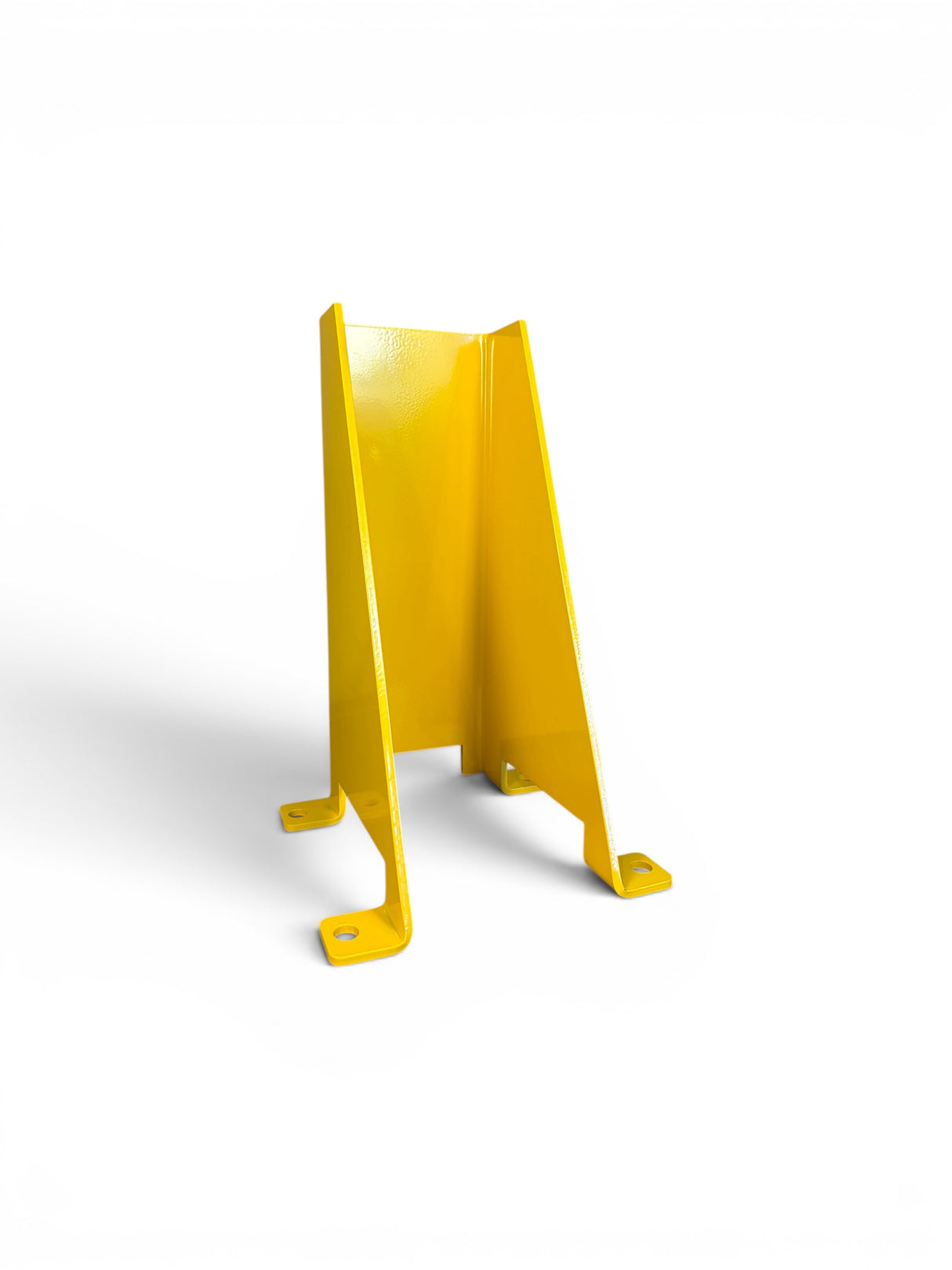 Super Heavy-Duty Pallet Racking Frame Leg Protector | 6.4mm Steel | Includes Floor Bolts | Yellow