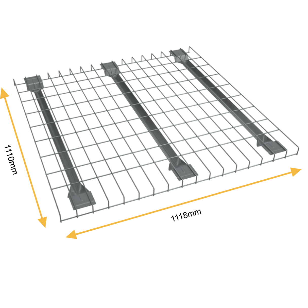 Powder Coated Pallet Racking Wire Mesh Deck – 1110mm x 1118mm | 1000kg UDL