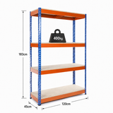 Rack It Stack It Heavy Duty Shelving Unit 120x45x183cm | 400kg Per Shelf