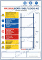 Blank pallet racking load notice board, A4 foam board