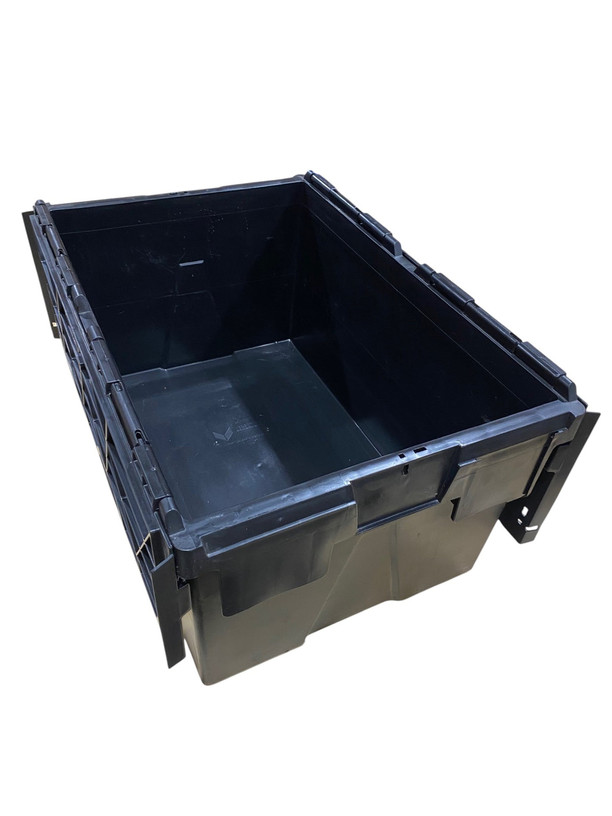 Stackable Lidded 62 Litre Tote Boxes - Black