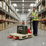 Heavy-Duty Manual Pallet Truck – Red | 2000kg Load Capacity | Warehouse Hand Pallet Jack