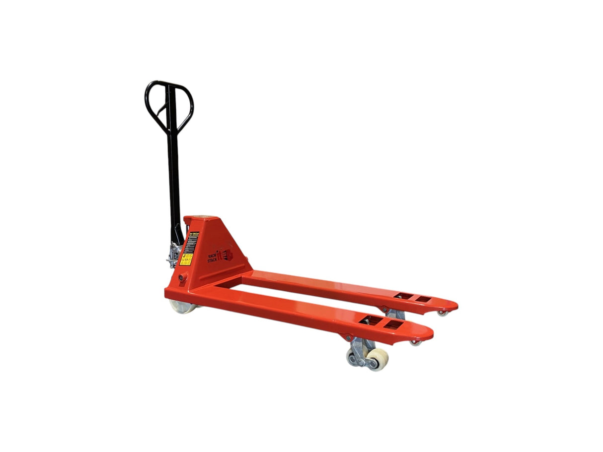 Heavy-Duty Manual Pallet Truck – Red | 2000kg Load Capacity | Warehouse Hand Pallet Jack