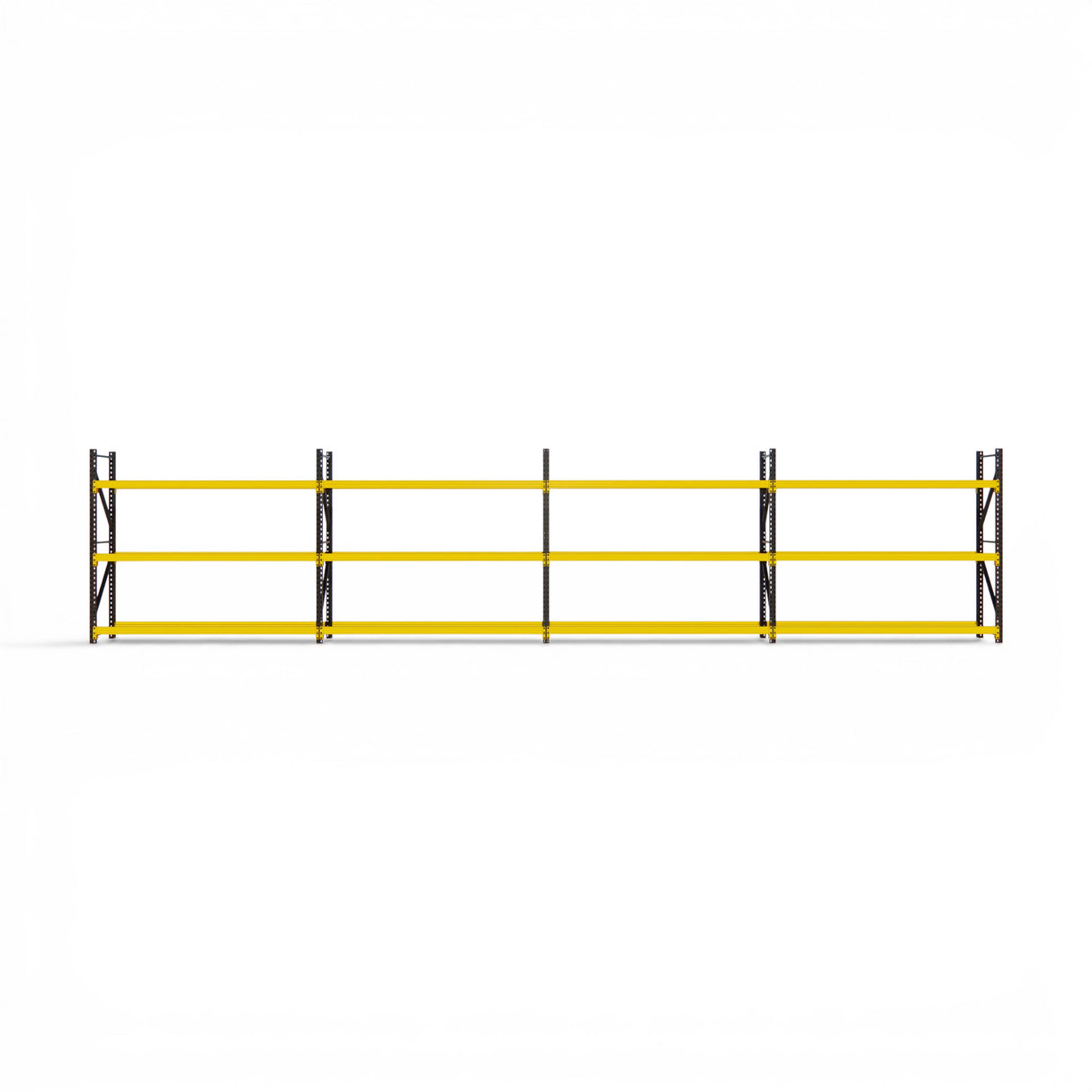 Heavy Duty Tyre Racking – Black & Yellow | 550mm Deep x 2000mm High | 1 to 4+ Bays Available | Industrial Shelving Unit