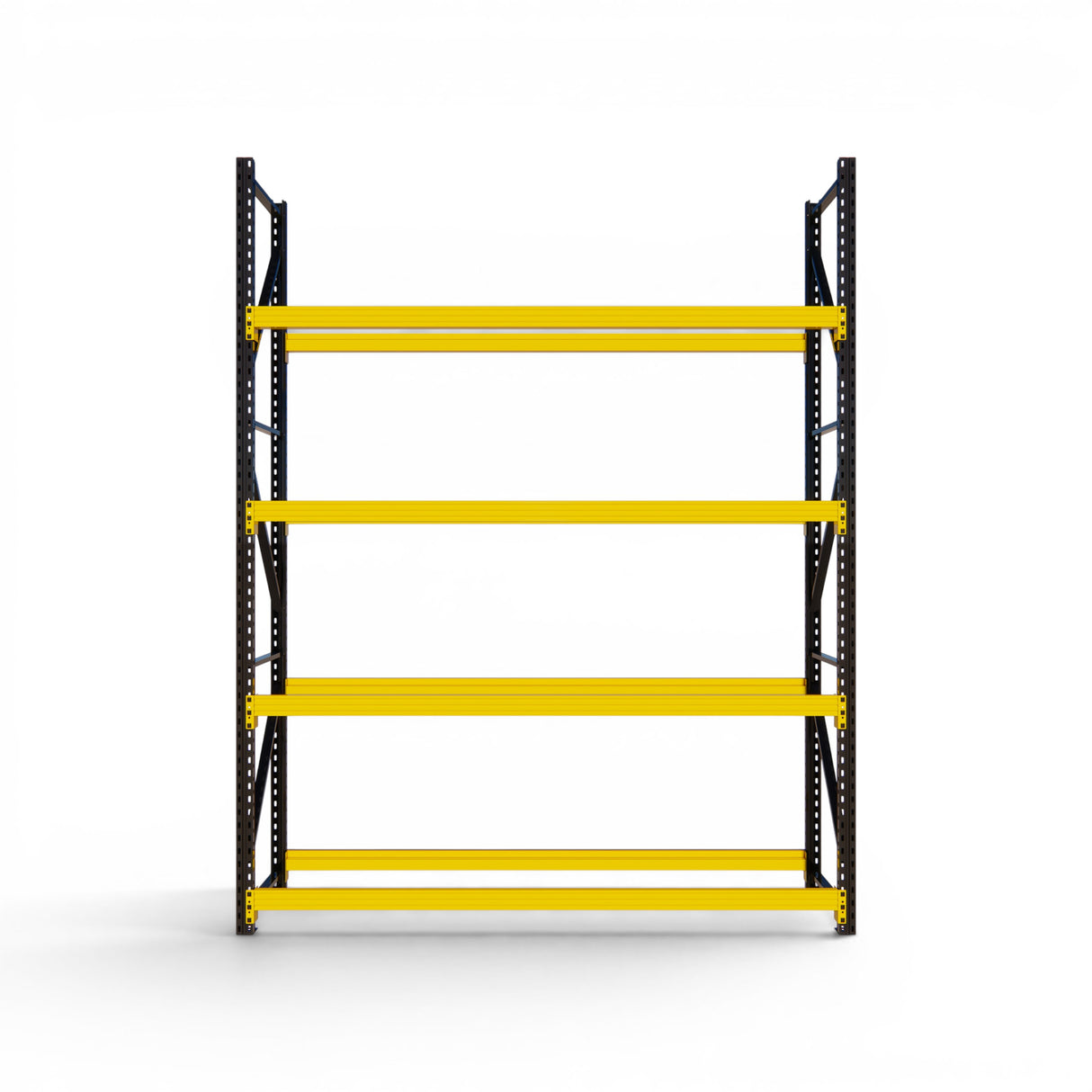 Heavy Duty Tyre Racking – Black & Yellow | 550mm Deep x 3000mm High | 1 to 4+ Bays Available | Industrial Shelving Unit
