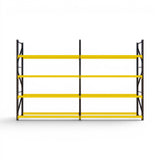 Heavy Duty Tyre Racking – Black & Yellow | 550mm Deep x 3000mm High | 1 to 4+ Bays Available | Industrial Shelving Unit