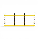 Heavy Duty Tyre Racking – Black & Yellow | 550mm Deep x 3000mm High | 1 to 4+ Bays Available | Industrial Shelving Unit
