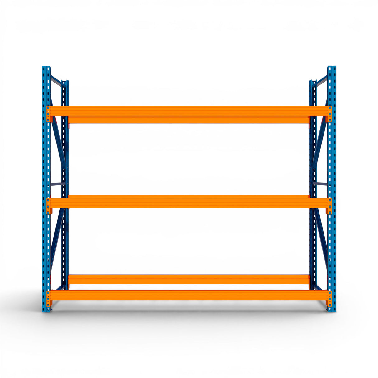 Heavy Duty Tyre Racking – Blue & Orange | 550mm Deep x 2000mm High | 1 to 4+ Bays Available | Industrial Shelving Unit