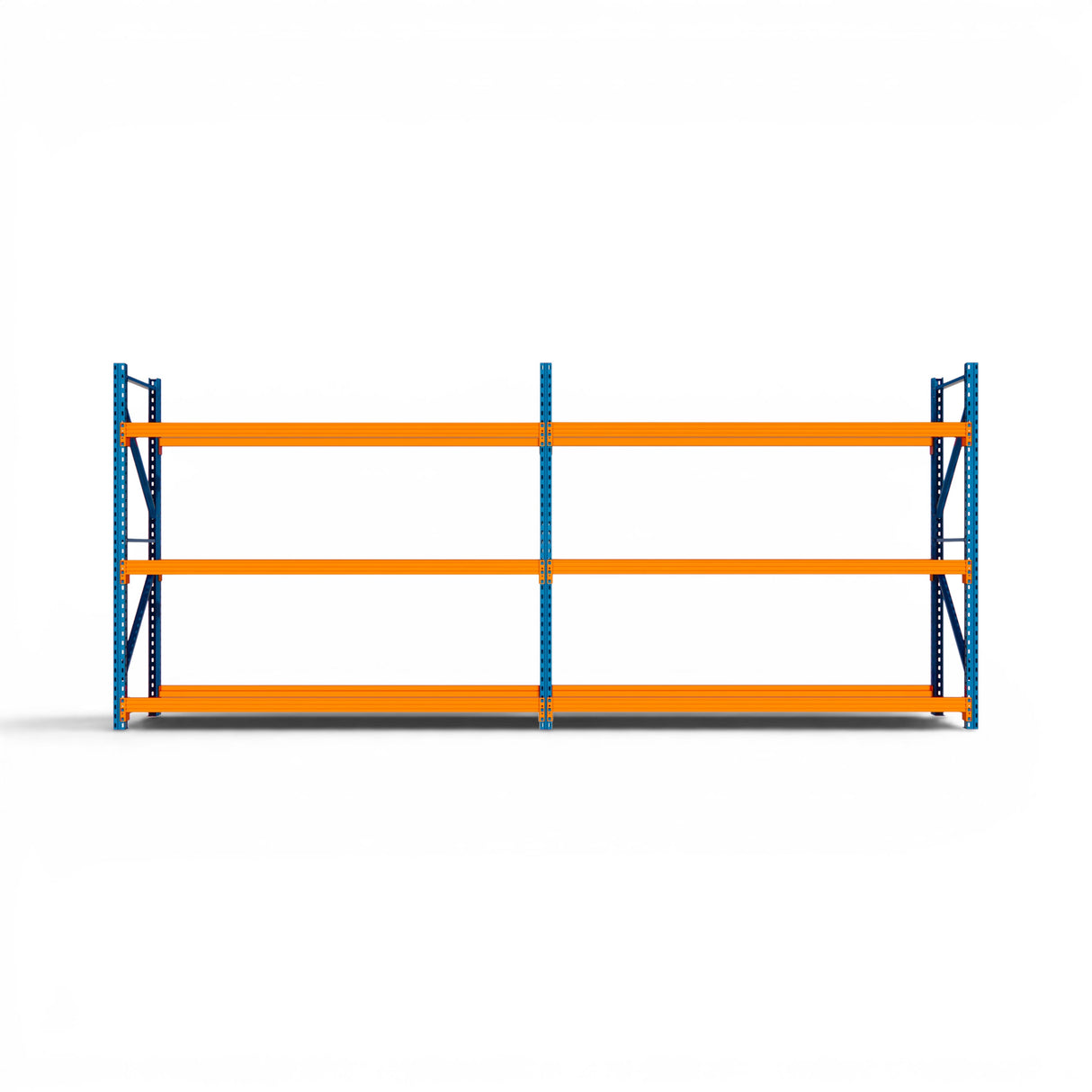 Heavy Duty Tyre Racking – Blue & Orange | 550mm Deep x 2000mm High | 1 to 4+ Bays Available | Industrial Shelving Unit