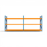 Heavy Duty Tyre Racking – Blue & Orange | 550mm Deep x 2000mm High | 1 to 4+ Bays Available | Industrial Shelving Unit