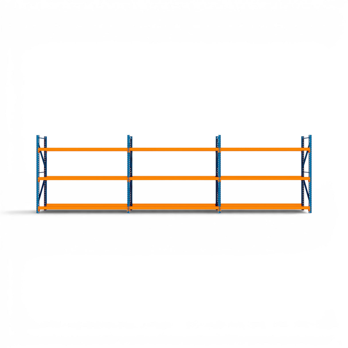 Heavy Duty Tyre Racking – Blue & Orange | 550mm Deep x 2000mm High | 1 to 4+ Bays Available | Industrial Shelving Unit