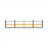 Heavy Duty Tyre Racking – Blue & Orange | 550mm Deep x 2000mm High | 1 to 4+ Bays Available | Industrial Shelving Unit