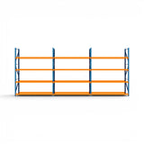 Heavy Duty Tyre Racking – Blue & Orange | 550mm Deep x 3000mm High | 1 to 4+ Bays Available | Industrial Shelving Unit