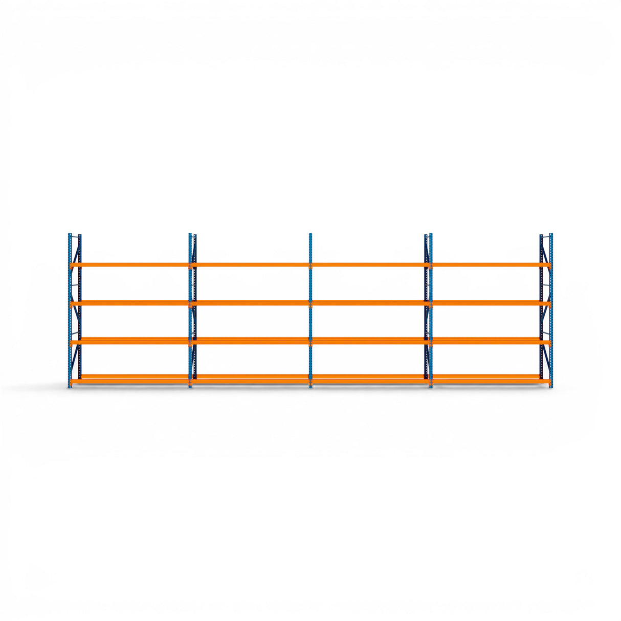 Heavy Duty Tyre Racking – Blue & Orange | 550mm Deep x 3000mm High | 1 to 4+ Bays Available | Industrial Shelving Unit