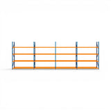 Heavy Duty Tyre Racking – Blue & Orange | 550mm Deep x 3000mm High | 1 to 4+ Bays Available | Industrial Shelving Unit