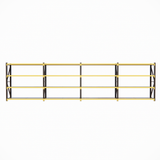 RackIt600 - Industrial Shelving Black & Yellow - 600mm Deep 2M High 1-4+ Bays