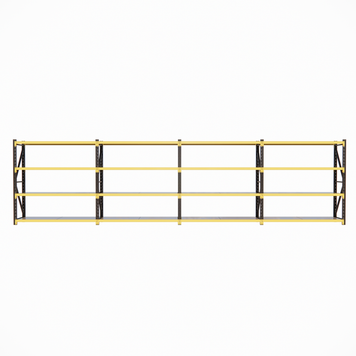 Industrial Shelving Black & Yellow - 600mm Deep 2M High 1-4+ Bays