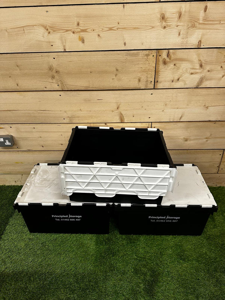 Stackable Lidded Tote Boxes