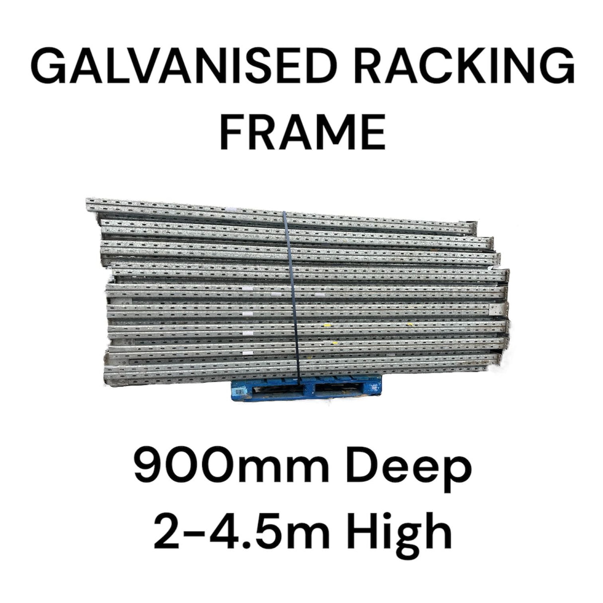 Galvanised Pallet Racking Frame 900mm Depth