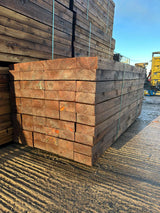 Brown Softwood Railway Sleepers | 2400x200x100mm | Pressure Treated