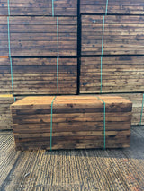Brown Softwood Railway Sleepers | 2400x200x100mm | Pressure Treated