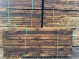 Brown Softwood Railway Sleepers | 2400x200x100mm | Pressure Treated